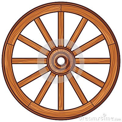 400x400 Elegant Wagon Wheel Clip Art