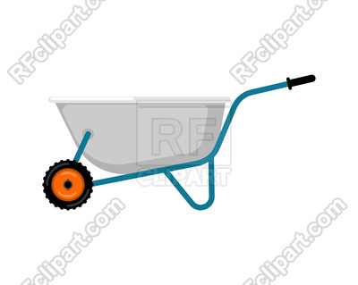 400x319 Wheelbarrow Garden Isolated Royalty Free Vector Clip Art Image