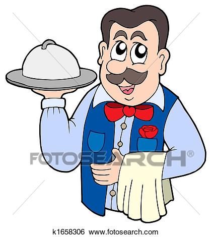 421x470 Pendent Clipart Waiter