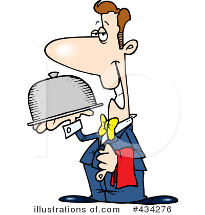 400x420 Waiter Clipart