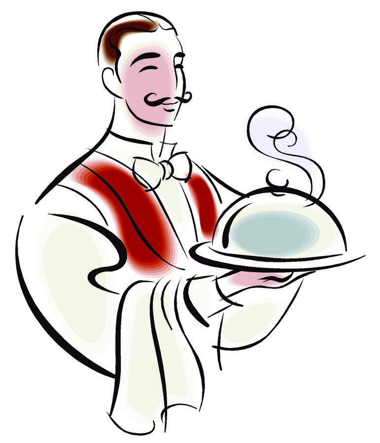 771x900 Waiter Clipart