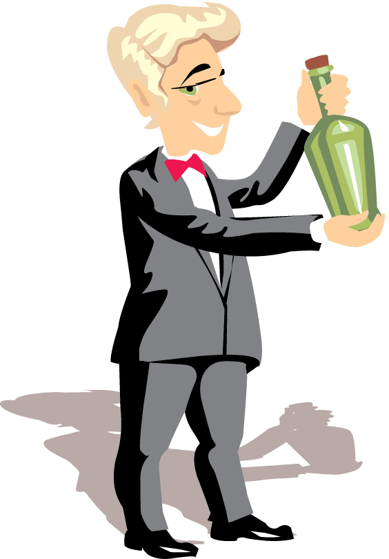 564x810 Waiter With Wine. Places To Visit Wines