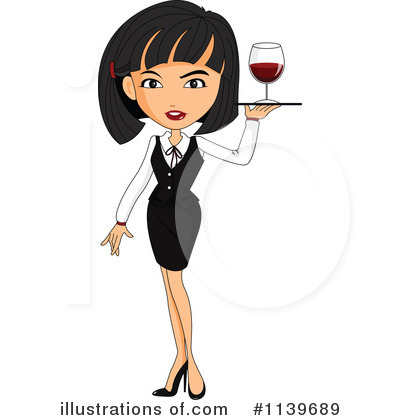 400x420 Waitress Clipart