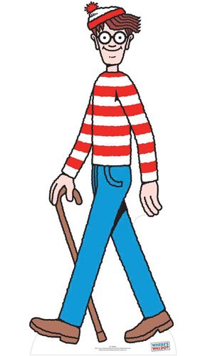 285x500 Wheres Wally Lifesize Cardboard Cutout 181cm Amazon.co.uk Toys