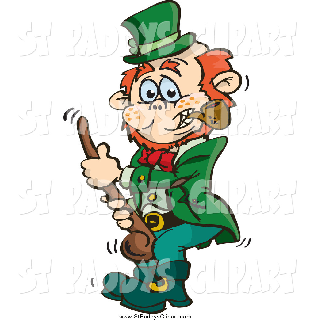1024x1044 Vector Clip Art Of A St Paddys Day Leprechaun Holding A Shalaylee