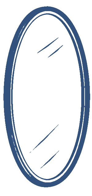 299x633 Wall Mirror Clipart