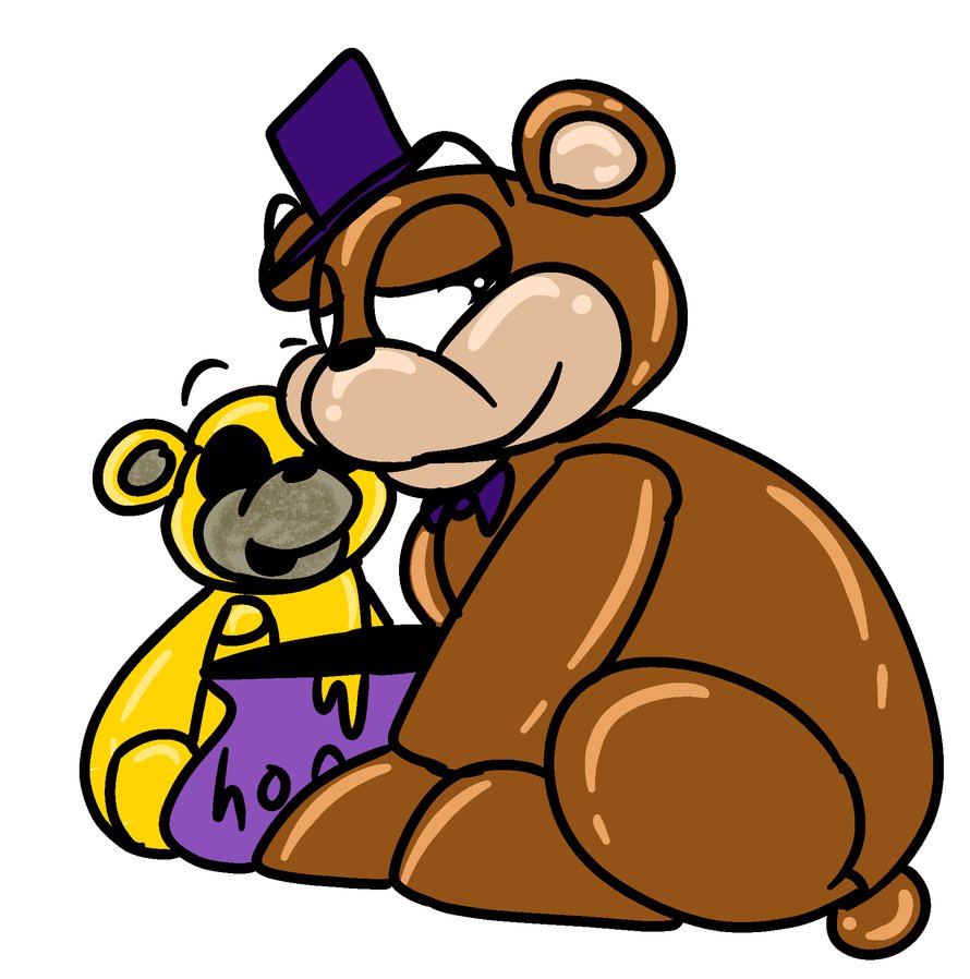 890x898 Feral Freddy + Golden Freddy By Radical Hat