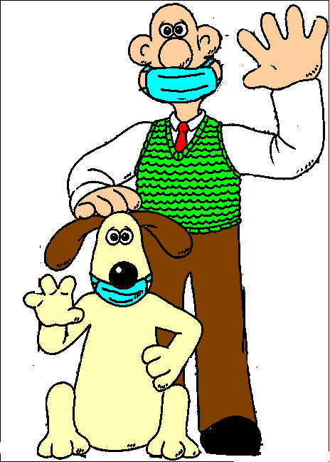 464x648 Wallace And Gromit With Masks By Ohcrumbsdm