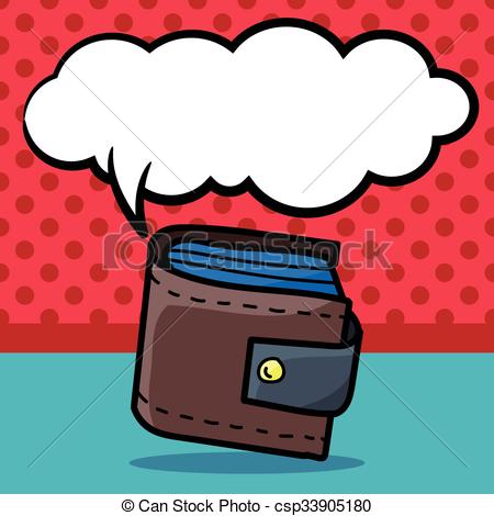 450x470 Wallet Color Doodle Vector
