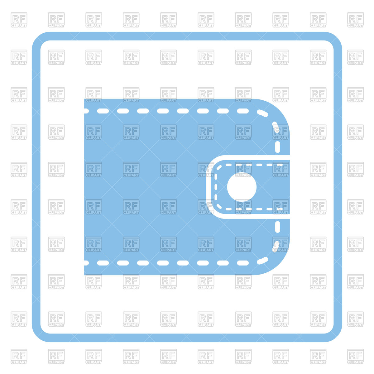 1200x1200 Wallet Icon Royalty Free Vector Clip Art Image