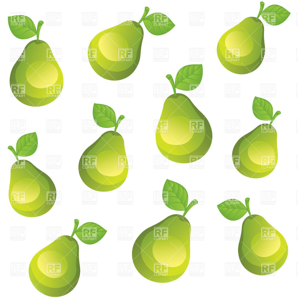 1000x1000 Simplistic Seamless Wallpaper With Green Pears Isolated On White