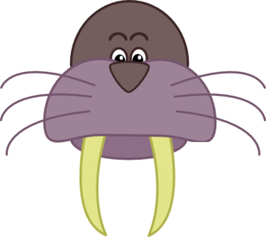 300x267 Wally Walrus Clip Art