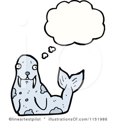 400x420 Walrus Mustache Clip Art