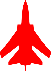 213x296 Fighter Jet Red Clip Art
