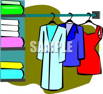 350x320 Clothes Wardrobe Clipart