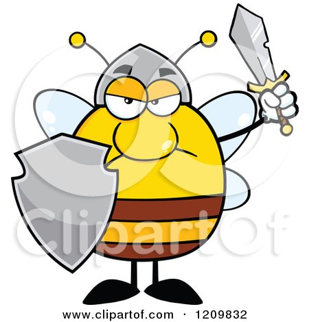 450x470 Warrior Clipart Bee