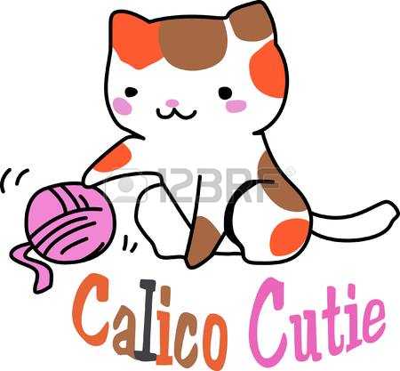 450x417 Calico Cat Clipart