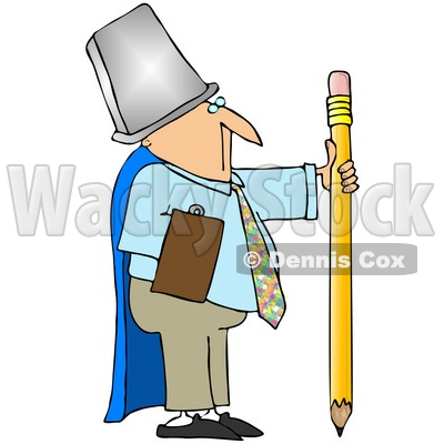 400x400 Royalty Free (Rf) Clipart Illustration Of A Businessman Warrior
