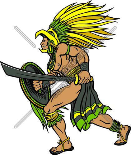421x500 Collection Of Aztec Warrior Clipart High Quality, Free