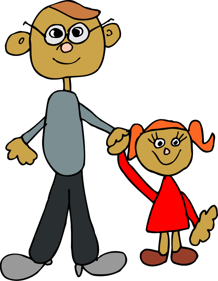 700x900 Father Daughter Child Clip Art