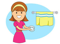 195x144 Stylish And Peaceful Washing Hands Clipart Search Results For Clip