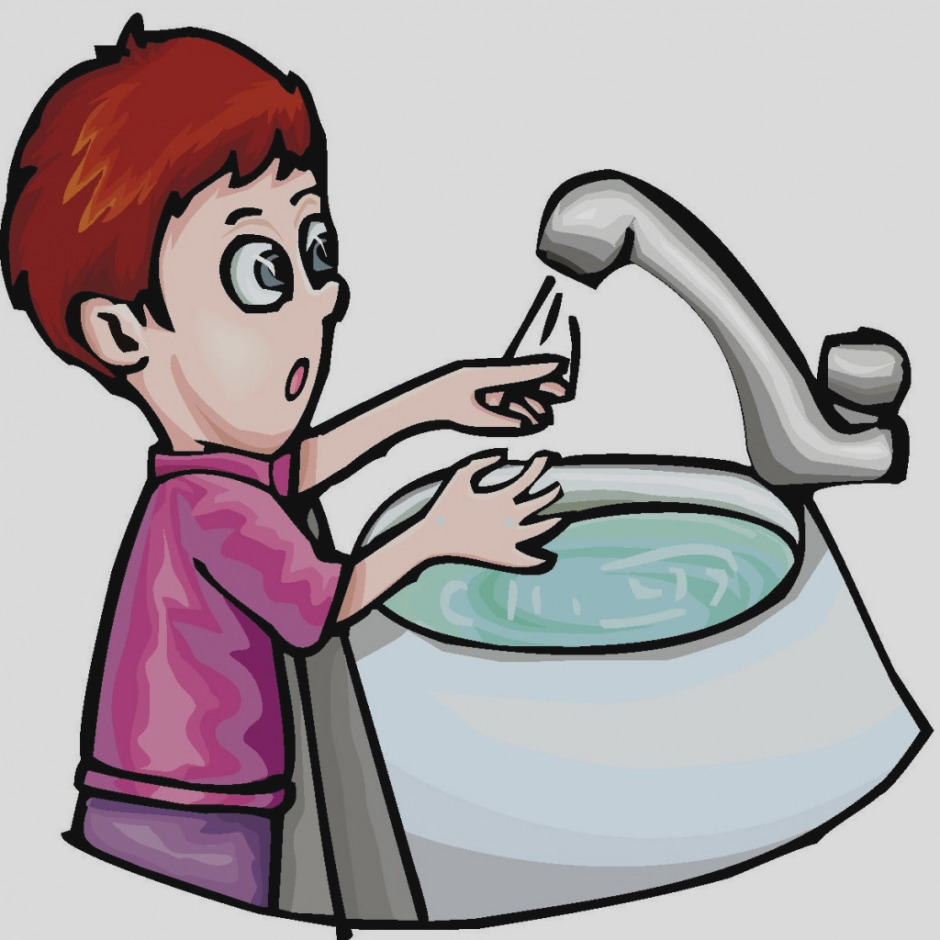 940x940 Boy Washing His Hands Clipart