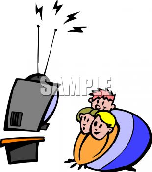 310x350 Kids Watching Tv Clipart Free Images