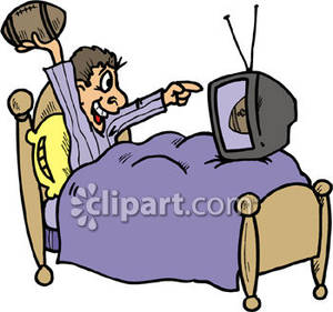 300x281 Watching Football Clip Art Cliparts