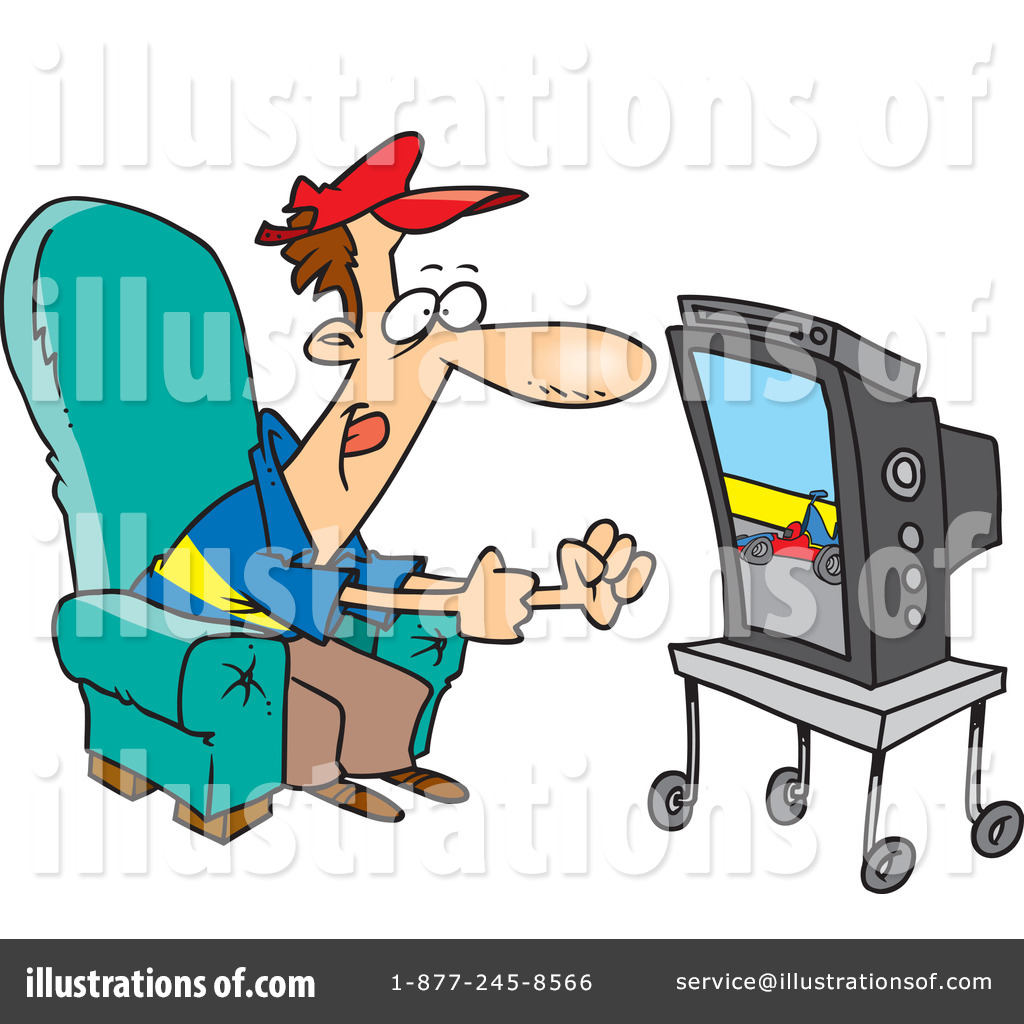 1024x1024 Watching Tv Clipart