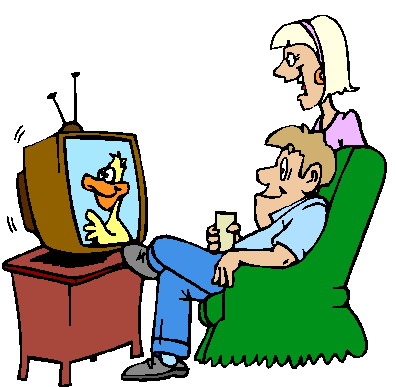 396x387 Watching Tv Clipart Tv Clipart