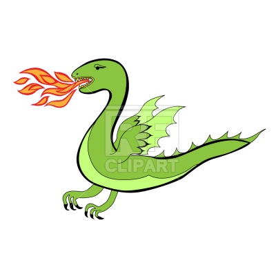 400x400 Cartoon Dragon Royalty Free Vector Clip Art Image