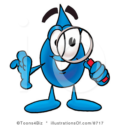 400x420 Happy Water Drop Clipart