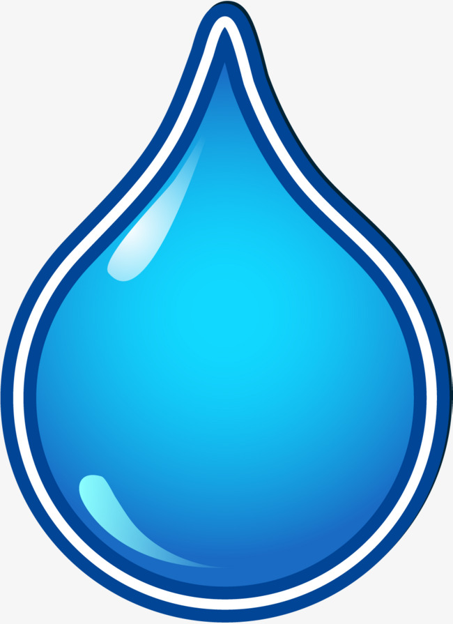 650x895 Cartoon Blue Water Drop, Cartoon, Azul, Gotas De Agua Imagen Png