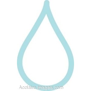 300x300 Clip Art Raindrop Outline