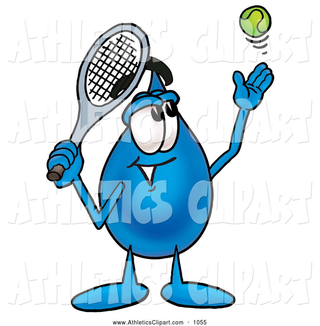 1024x1044 Clip Art Of A Cute Water Drop Mascot Cartoon Character Preparing