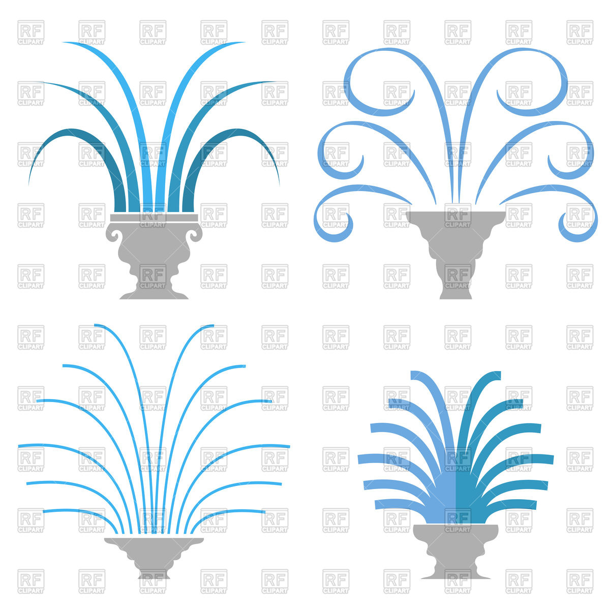 1200x1200 Fountain Icon Royalty Free Vector Clip Art Image