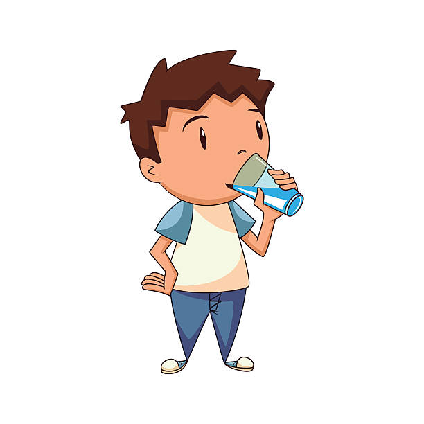 612x612 Collection Of Kids Drinking Water Clipart High Quality, Free