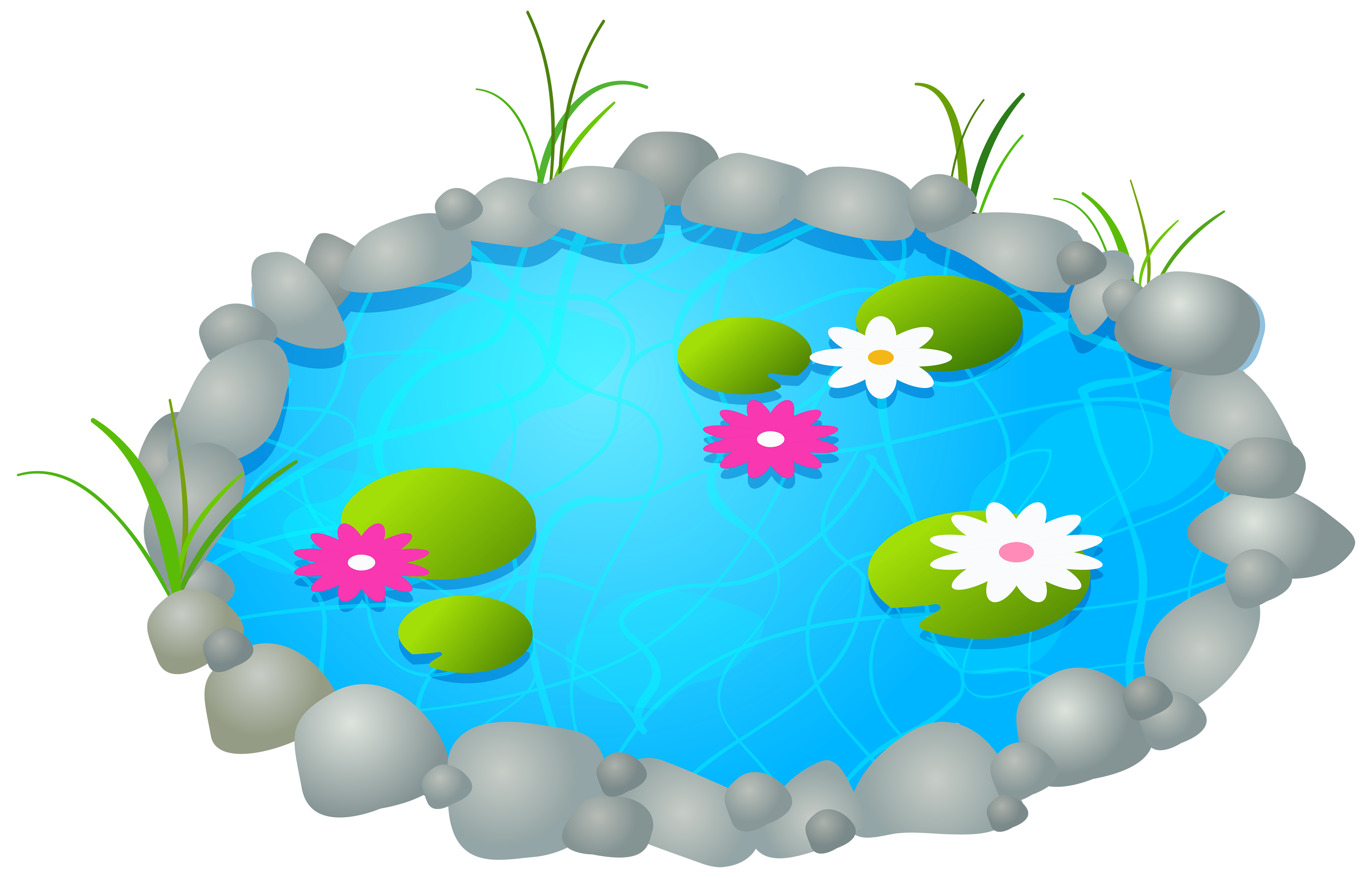 4000x2560 Garden Pond Png Clipart