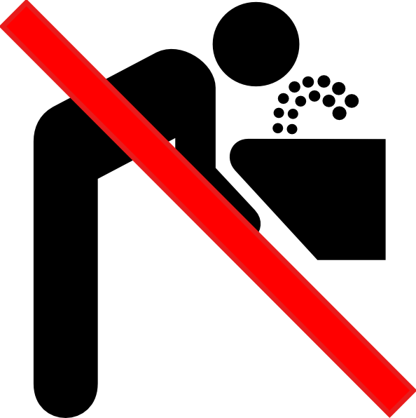 594x596 No Drinking Water Clip Art