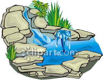 350x273 Stone Waterfall For A Garden Or Yard