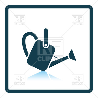 400x400 Watering Can Icon On White Background Royalty Free Vector Clip Art
