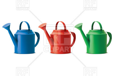 400x267 Watering Cans Set Royalty Free Vector Clip Art Image