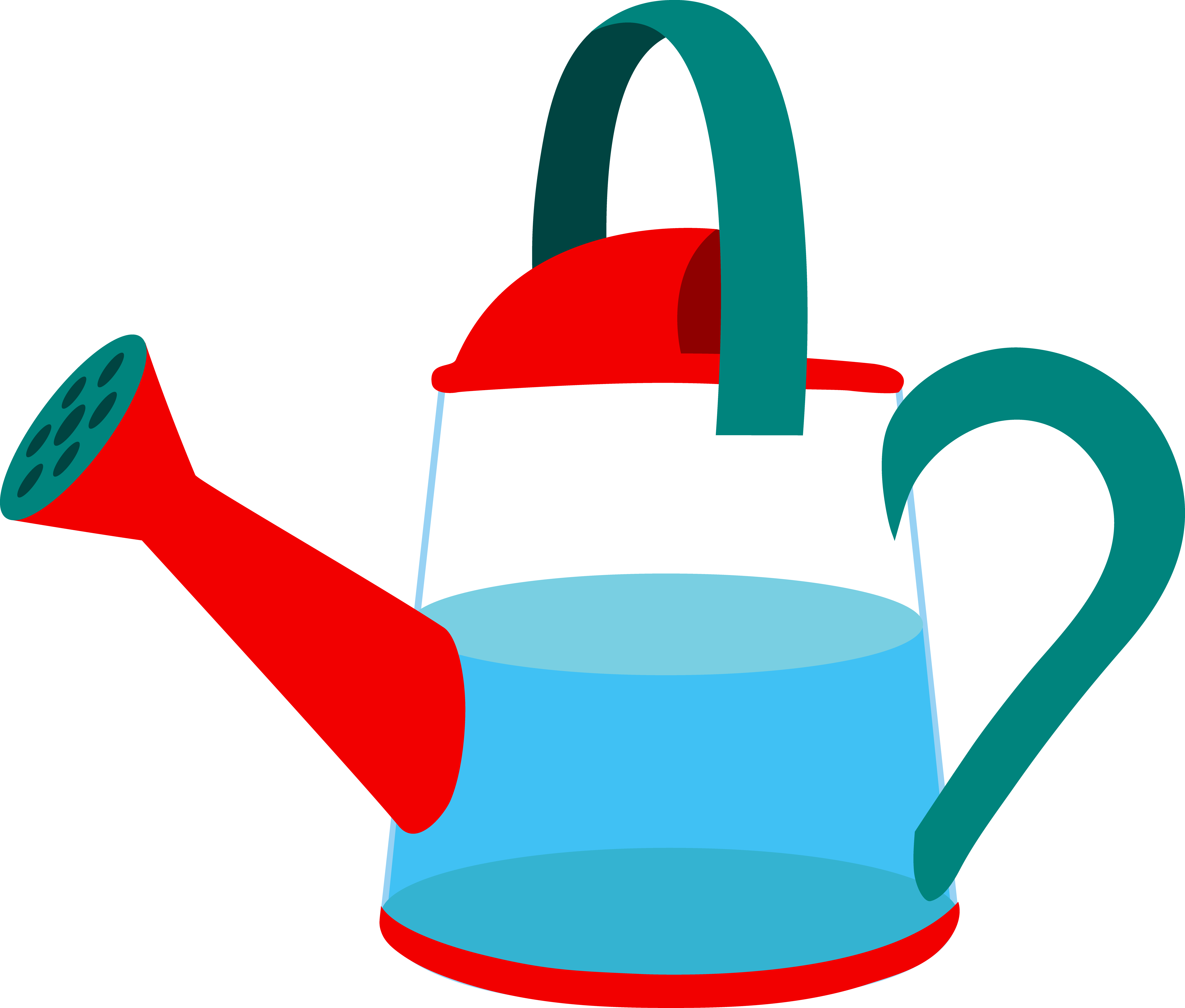 5760x4901 Beautiful Of Watering Can Pouring Water Clipart Letters Format