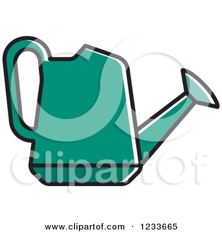 450x470 Clipart Of A Black And White Watering Can