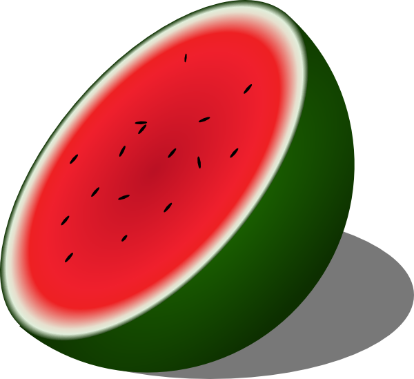600x549 Watermelon Clip Art Free Vector 4vector