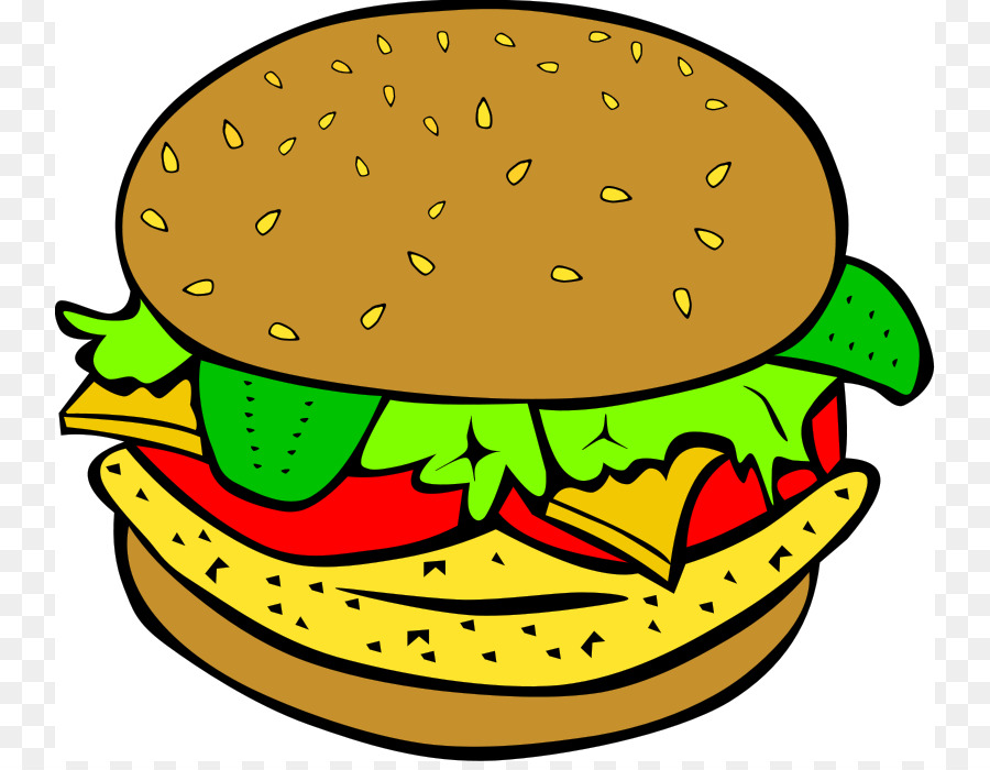 900x700 Hamburger Cheeseburger Chicken Sandwich Veggie Burger Clip Art