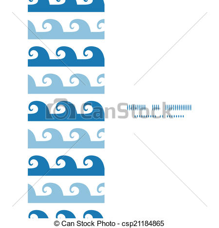 450x470 Vector Abstract Waves Stripes Frame Border Seamless Pattern