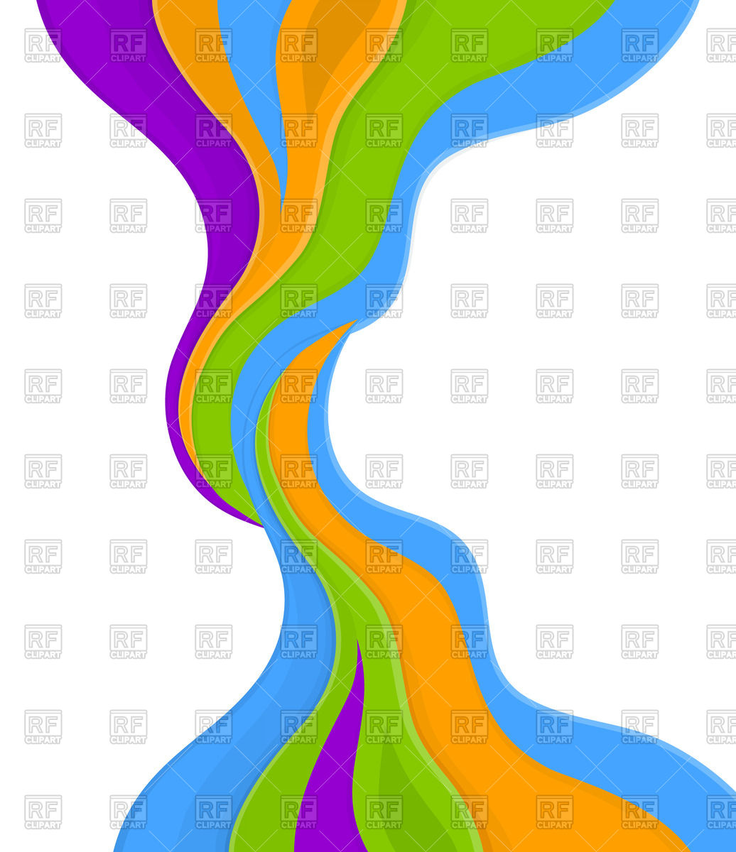 1036x1200 Abstract Colorful Waves Royalty Free Vector Clip Art Image