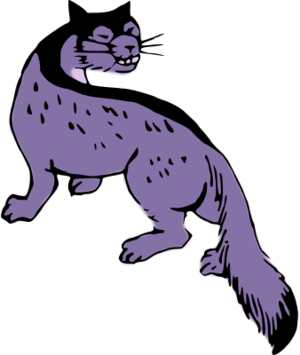 300x355 Weasel Cartoon Clipart