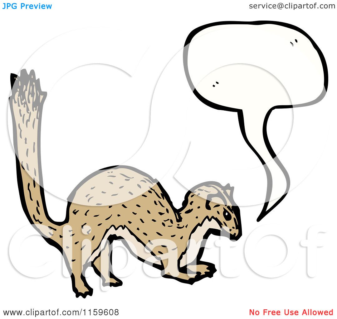 1080x1024 Cartoon Of A Talking Weasel